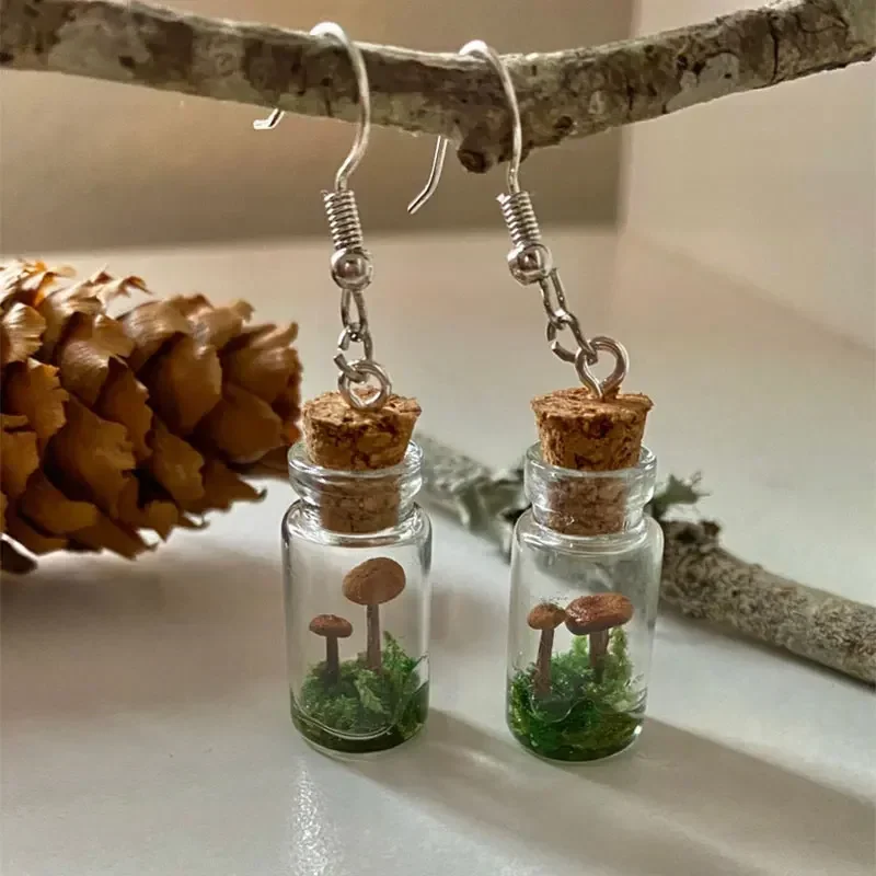 Echte Pilz-Ohrringe, Glas/Flas – Preserved Moss Sheet Bewertung und Preis
